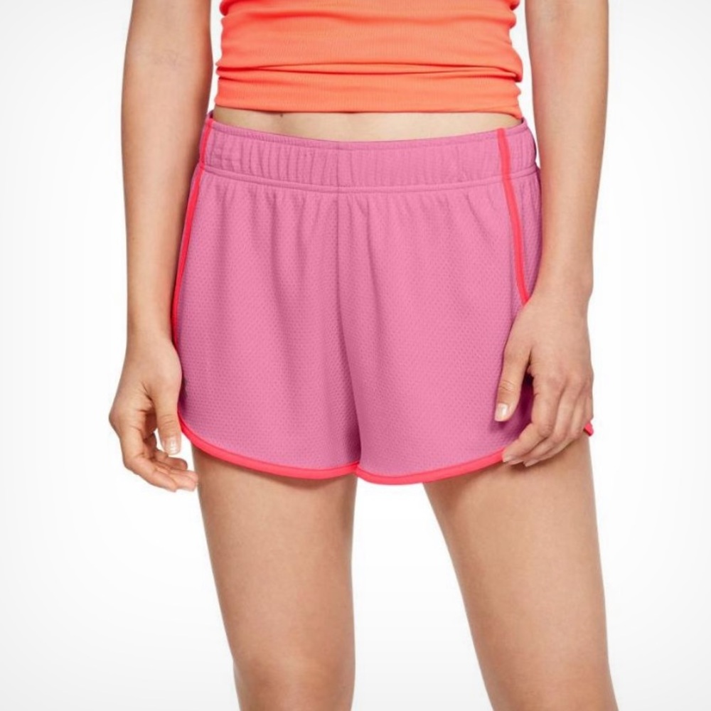 UNDER ARMOUR Pink Tech Mesh Short 3” Plus Size XXL